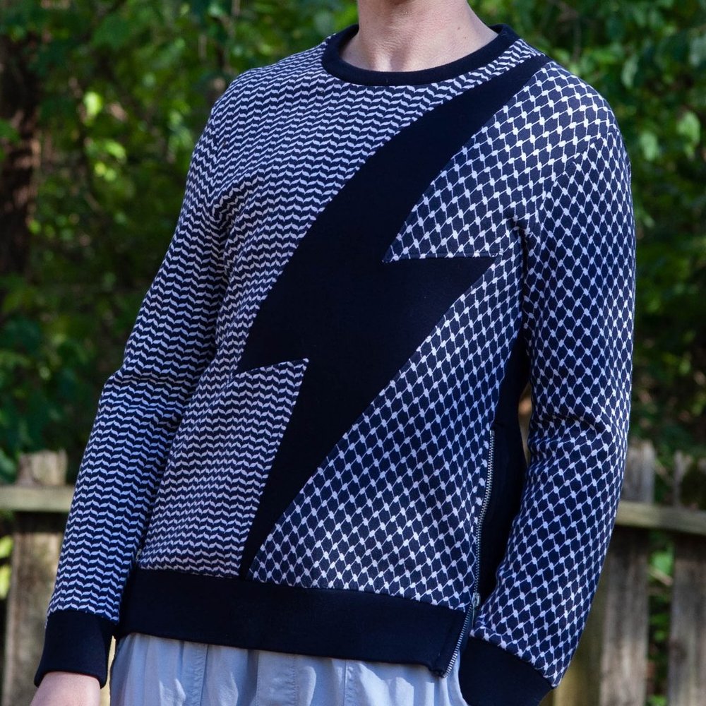 Neil Barrett Lighting bolt Jumper